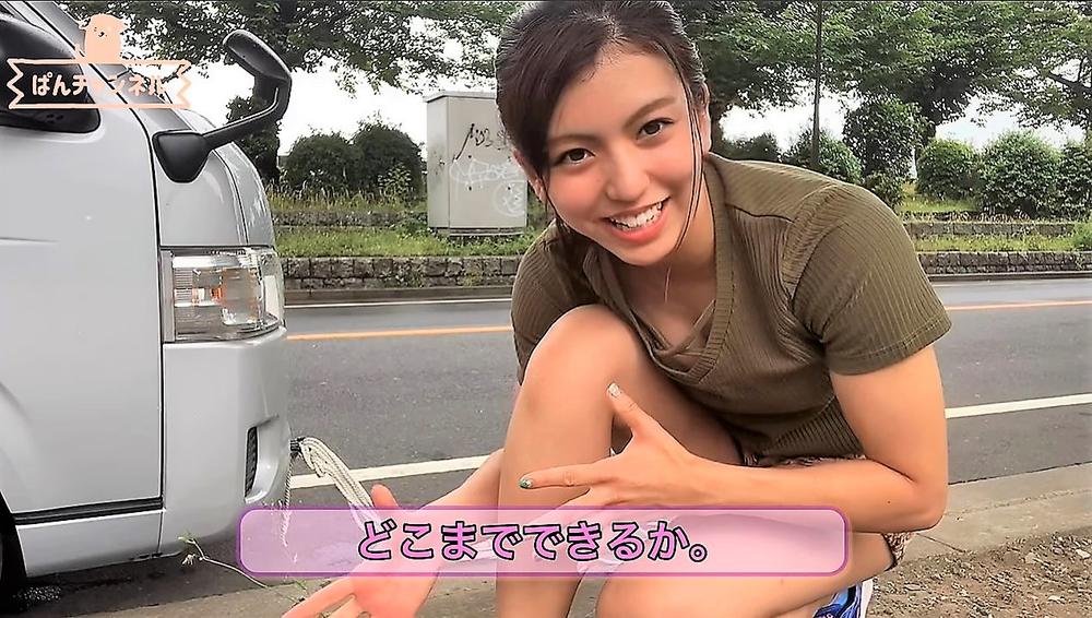 【REBELS】ぱんちゃん璃奈が伝説の車を引っ張るトレーニング、2.5トン車引きに挑戦