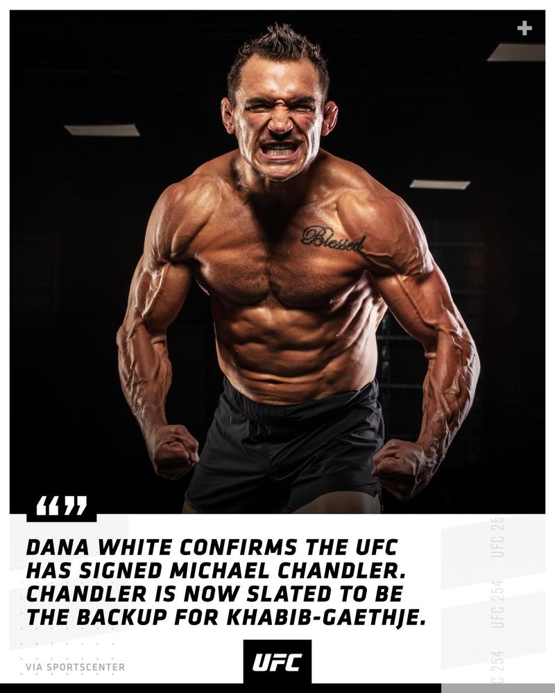 【UFC】元Bellator王者マイケル・チャンドラーがUFCと契約「トップで会いしましょう」