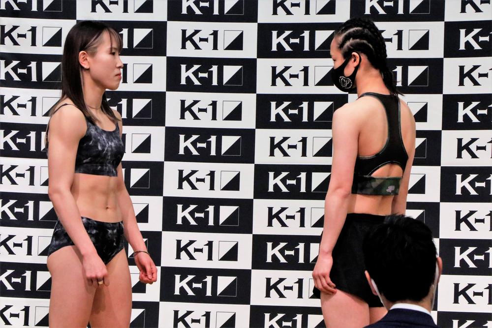 【K-1】女子6選手が計量パス、MIO「KOを狙っていきたい」vs山田真子「ぶっ飛ばしたい」、高梨knuckle美穂「負けてばっかりいるヤツには負けが似合っている」vs MARI「倒しに行きたい」