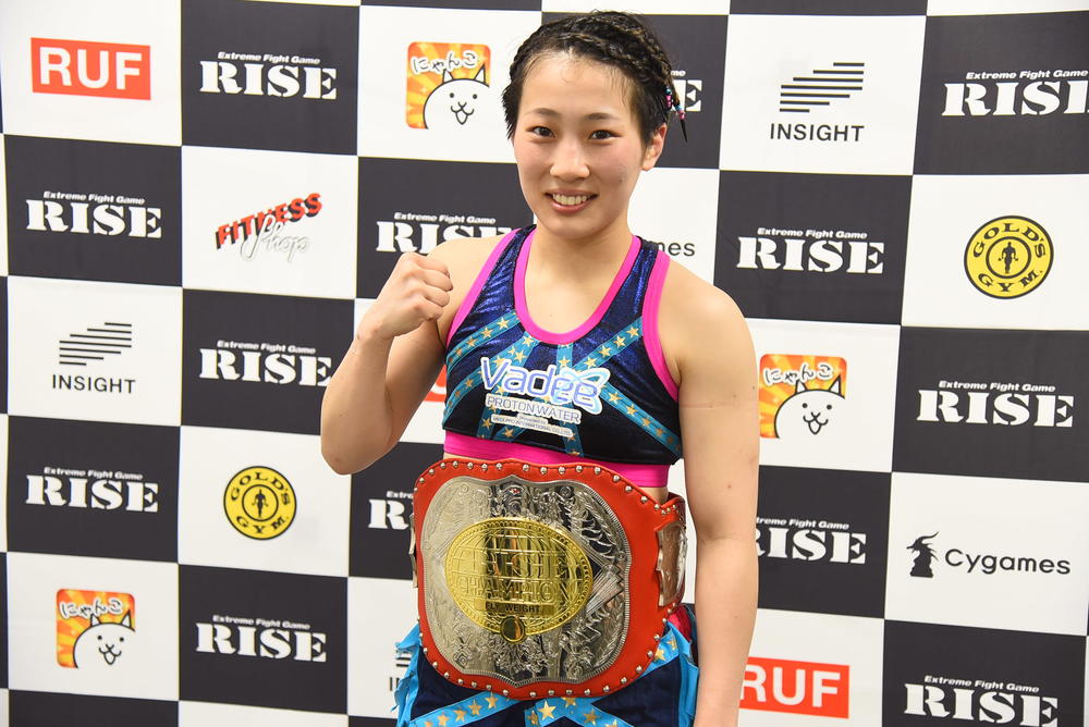 【RISE】小林愛三がオープンフィンガーグローブでの女子マッチを熱望、伊藤代表「検討する」