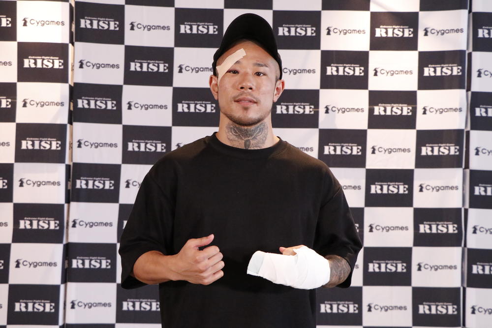 【RISE】大雅に勝利した“人獣”中村寛、試合前に左手を骨折していた。乱闘・挑発仕掛けた理由も明かす