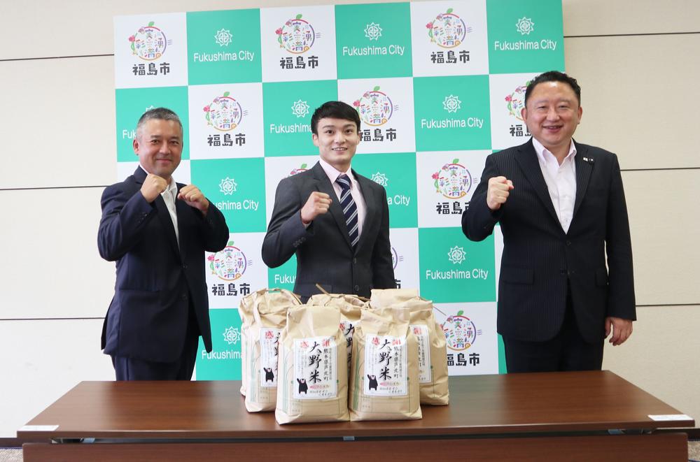 【RISE】志朗が社会貢献活動のスマイルサポートで福島市の子ども食堂へ熊本のお米を寄付