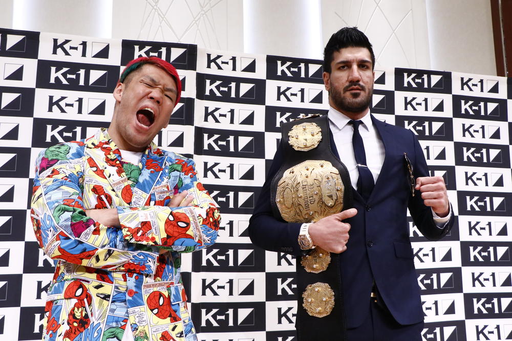 【K-1】京太郎がクルーザー級王者シナ・カリミアンとノンタイトル戦、おちょくりTシャツで登場も「訳さないで」