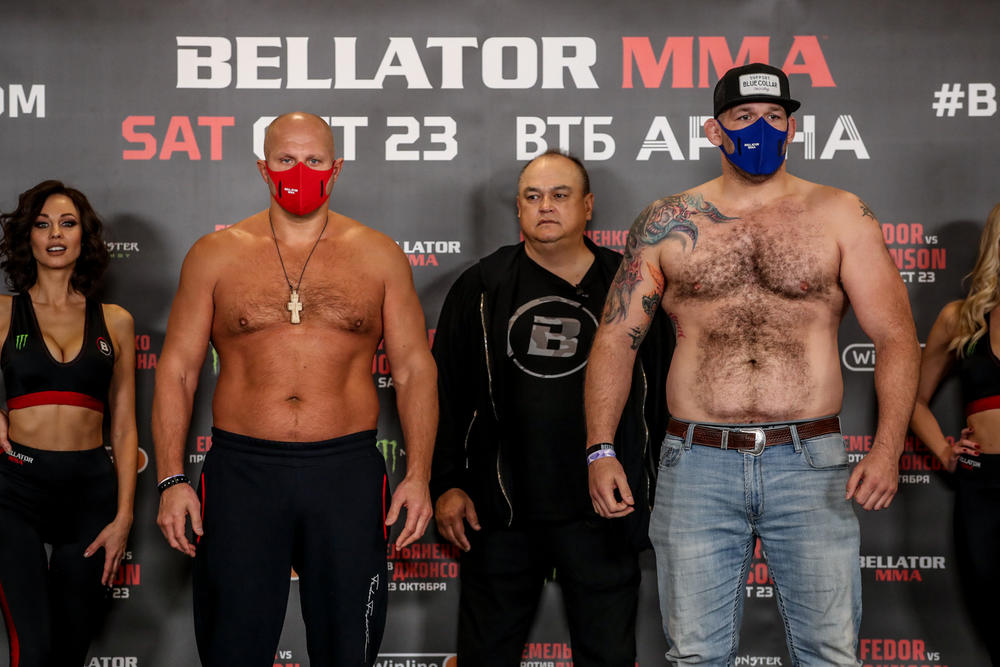 【Bellator】母国ロシアでのラストマッチの皇帝ヒョードル×ヘビー級2位ジョンソン、14kg差でともに計量パス
