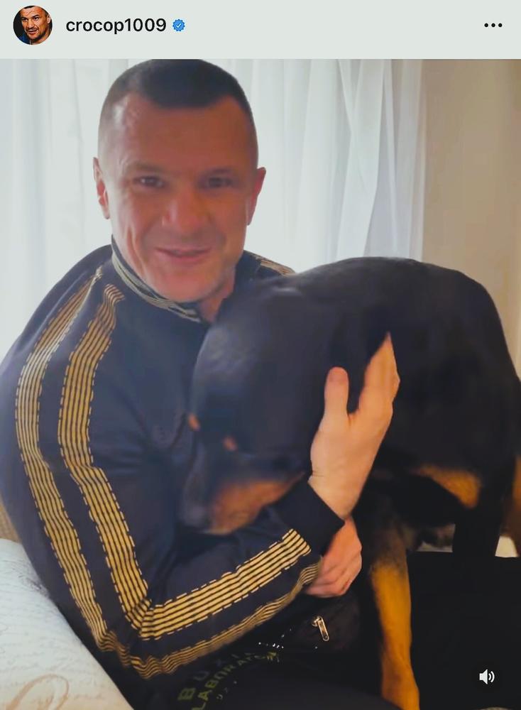 【PRIDE】ミルコが保護犬と感動の再会「この素晴らしい生き物は優しい心を持っている」