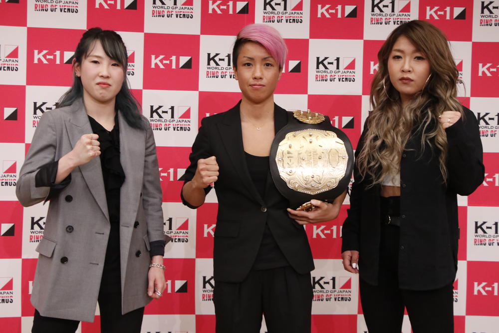 【K-1】日本vs世界の3対3マッチ決定、KANAがタイトルマッチを直訴してその場で決定、高梨knuckle美穂と山田真子も出場