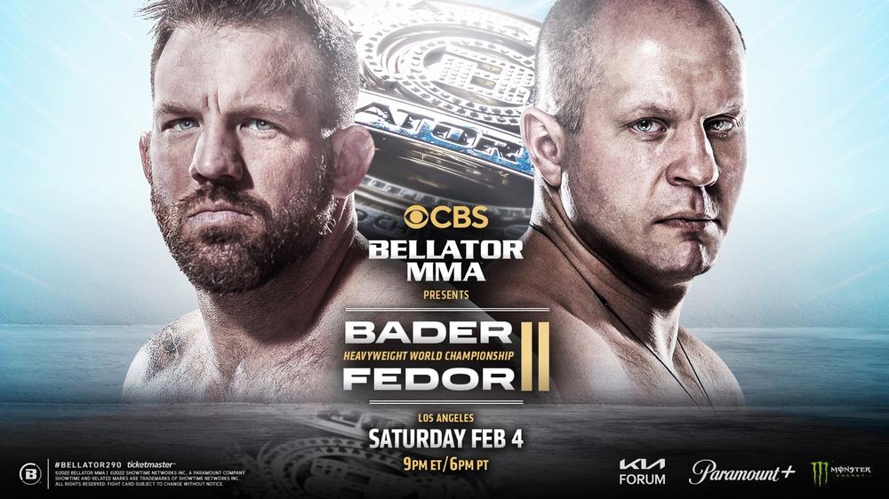 【Bellator】ヒョードルが「引退試合」で王者ベイダーにリベンジ戦！ 2023年2月、CBSが13年ぶりにMMAを生放送