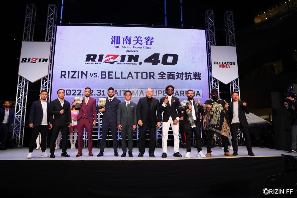 【RIZIN】大晦日の“日本代表”はどうなる!?「RIZIN vs. Bellator全面対抗戦」を含む『RIZIN.40』全試合をABEMA、U-NEXTが生配信