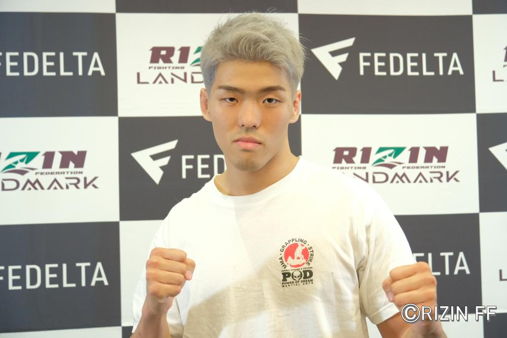 【RIZIN】もうひとつのフェザー級注目カード、金原正徳と対戦する山本空良「不利な状況をぶっ壊していくのが若さ」「クレベル以外は極めることができる」＝4月29日（土）『LANDMARK 5』代々木