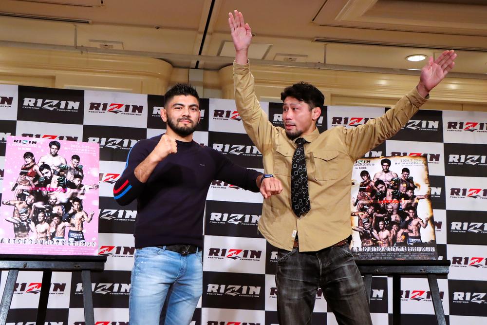 【RIZIN】サトシ「RIZINのライト級をもっと面白くしたい」×K太郎「『マルキーニョス、俺に負けてるぞ』って言ってやろうと」＝3月23日（土）神戸