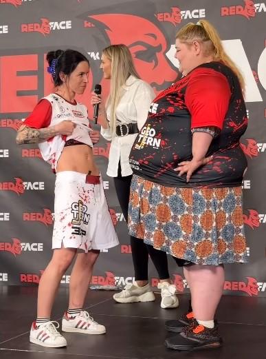【RedFace】250kg対50kg、前代未聞の女子マッチは呆気ない結末に