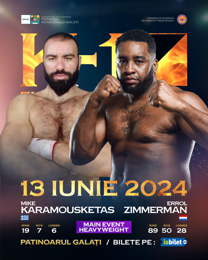 【K-1】“エロジマン”愛称ジマーマンが14年ぶりに登場、AKIRA Jr参戦の「K-1 FIGHTING NETWORK ROMANIA 2024」が6月13日ルーマニアで開催