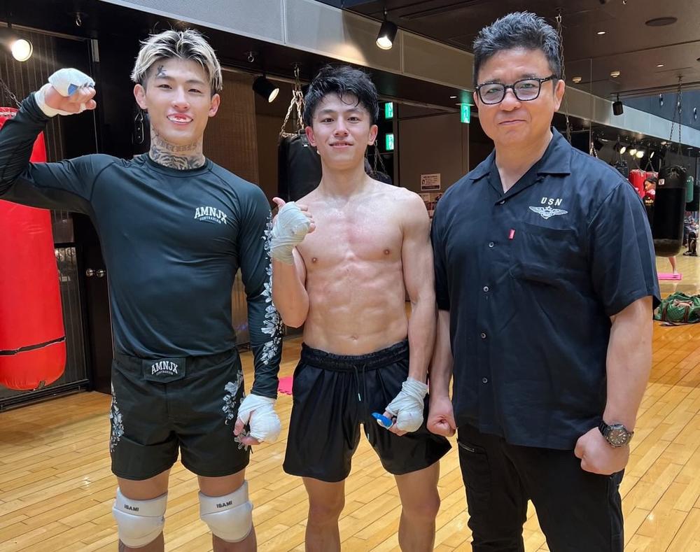 【超RIZIN/RWS】吉成名高が平本蓮と一緒に練習「たくさん勉強になることがあり、とても濃い時間でした」