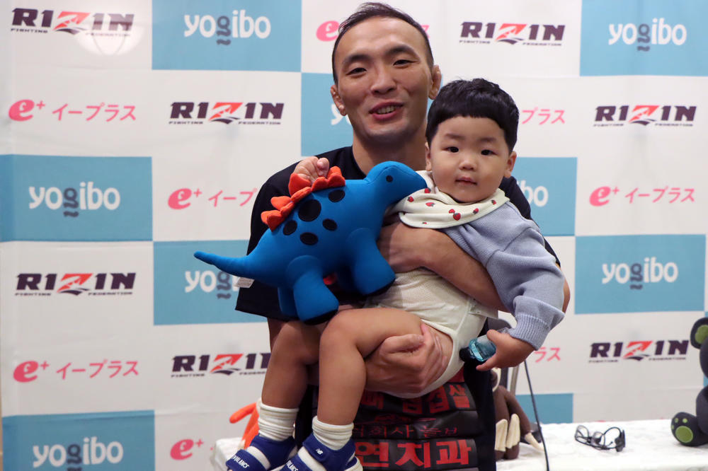 【RIZIN】井上直樹と王座を争うキム・スーチョル「ここに骨を埋める覚悟で来ています。子供が生まれてほんとうに命がけで戦うという精神力が一層強くなった」