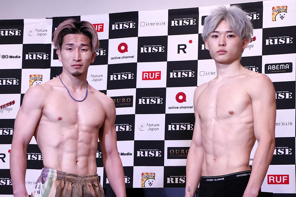 【RISE】梅井泰成と有井渚海が「倒す」宣言、「明日は強い姿が見せられる」（梅井）「倒せる選手になれるようにやってきた」（有井）