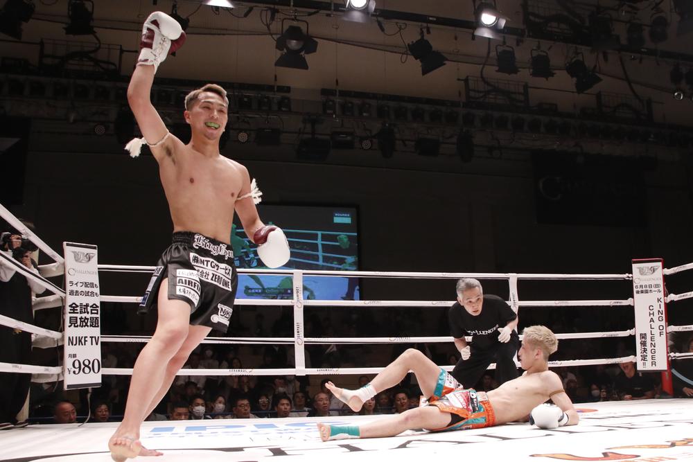 NJKF】嵐がダウンを奪うも山脇飛翼の猛追に辛勝、立嶋篤史の