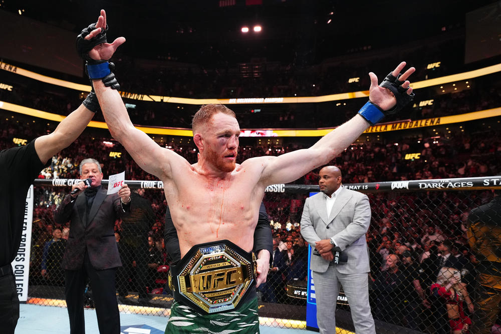 【UFC】ジャック・デラ・マダレナがベラル・ムハメドに5R判定勝ち、新ウェルター級王者に！ シェフチェンコがフィオロに判定勝ちで女子フライ級王座防衛「数字ではなく精神的、肉体的にどう感じるか」、シウバが7連勝、バンタムからフェザー級戦変更のアルドがザハビに敗れ引退表明、軍神サンデニが一本勝ち、ジャスタビシアスがアンドラージに一本勝ちで黒帯に＝『UFC 315』