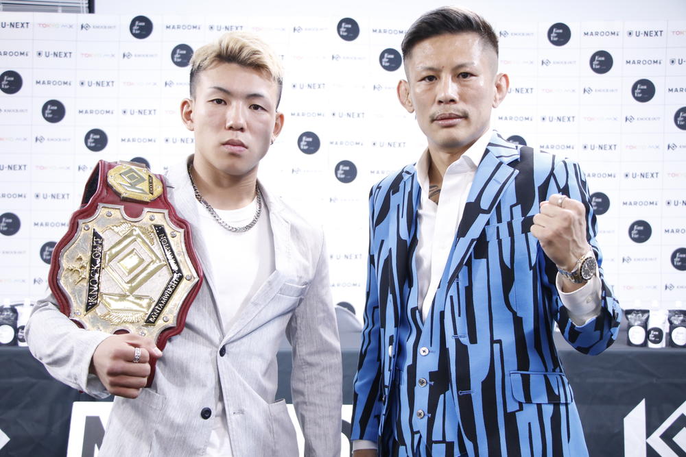 【KNOCK OUT】オープンフィンガーグローブマッチに自信ありの石川直樹「ヒジで倒したい」、乙津陸は1RでKO宣言「失神させちゃうかな」