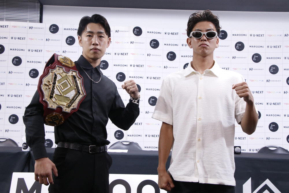 【KNOCK OUT】森岡悠樹vs.福田拓海でBLACKスーパーバンタム級王座決定戦、森岡は「攻めて倒してベルトを獲る」福田は「失神KO」