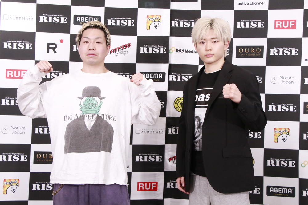 【RISE】「自信を取り戻してきた」有井渚海が“戦う古着屋さん”松下竜之助と対戦、「負けたら服を買ってもらいたい」(松下)「勝ったら買います」(有井)