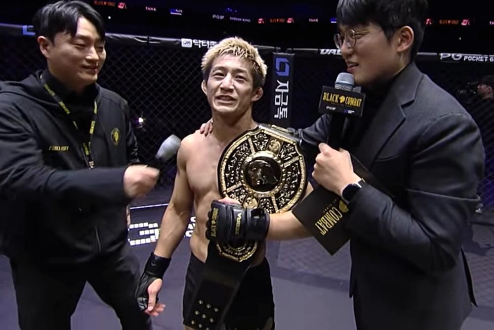 【Black Combat】駒杵嵩大がホドリゲスを投げてキムラで回してリアネイキドチョークで一本勝ち！ フライ級王座3度目防衛。竹中大地がバンタム級王座挑戦もキム・ジェウンの右に2R TKO負けで戴冠ならず