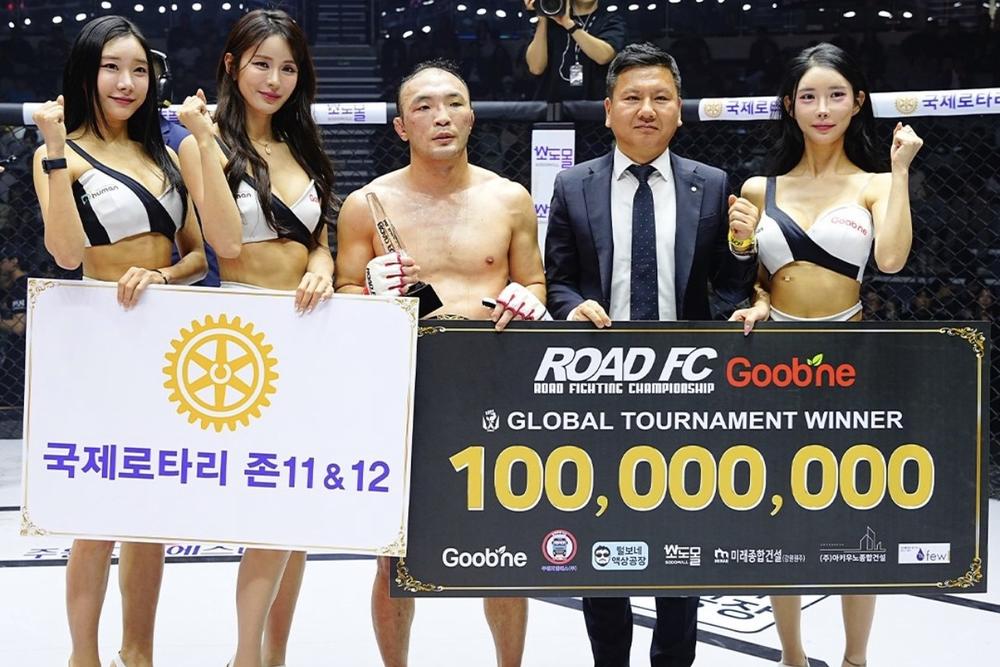 【ROAD FC】バッティングで無効試合となった因縁の再戦！ キム・スーチョルvs.ヤン・ジヨンが仕切り直しの決勝戦、5分3Rで決着つかず延長戦でスーチョルが勝利し優勝。関野大成は戴冠ならず、キム・テインの右に沈む