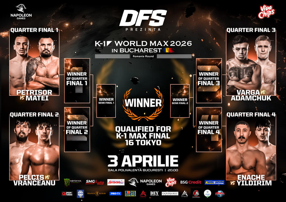 【K-1】ルーマニア大会が現地で盛り上がり見せる、日本からのスタッフが到着と同時に現地TV局から取材・放映される