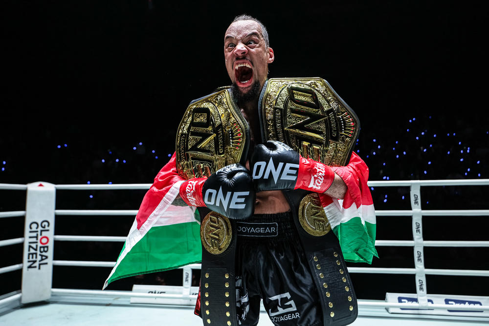 【ONE FF】山﨑一央の三日月蹴りが閃き一撃KO勝ち、吉田晄成が圧倒してONE3連勝、レギン・アーセルが圧勝で再び2競技統一王者に