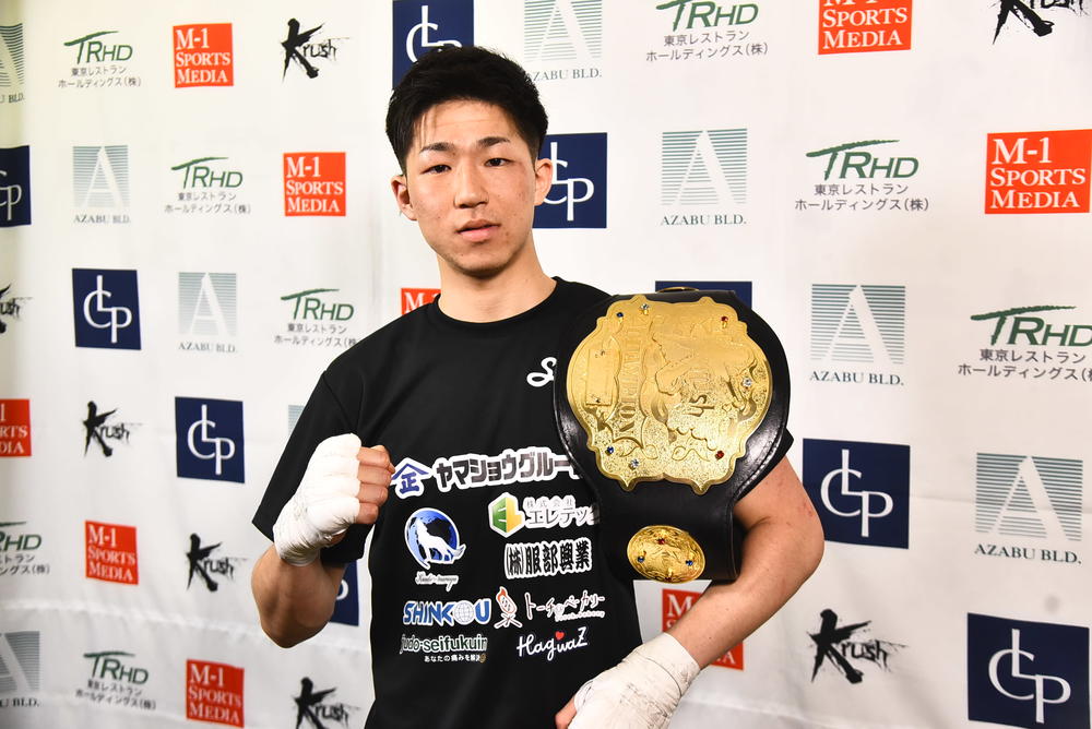 【Krush】V2戦に臨む王者・稲垣柊「『僕はこのレベルではない』と本当に感じた」「東京ドームよりも盛り上げたい」