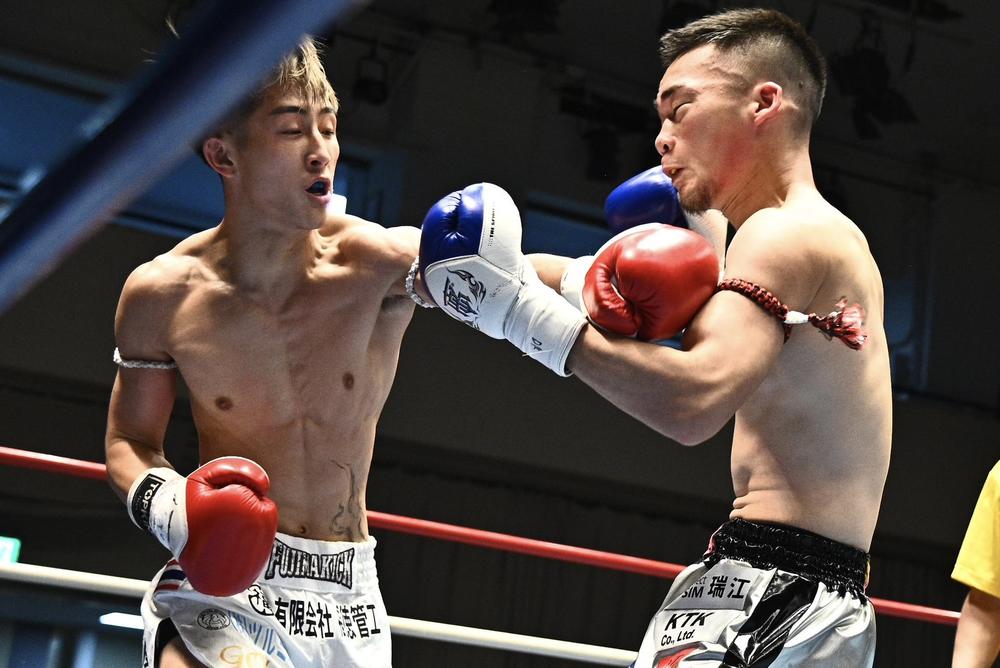 【スックワンキントーン】劣勢からのヒジ連打で須藤誇太朗がTKO勝ち＆リベンジして新王者に、ハイキックさく裂させ古河拓実が王座奪取、庄司啓馬が悲願の王座獲得、不戦勝でNAO.YKが王者認定、赤土剛琉の王者第一戦はペットセリタイに判定負け、体重超過の鈴木愛虎が前王者のスダ456に勝つ、第3試合からダウン応酬で大河内佑飛がTKO勝ち、『KJ』出場者決定戦で神谷斗夢が代表に