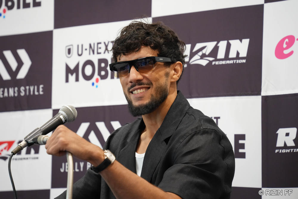 【RIZIN】王者ノジモフ「グスタボに特別な印象は何もないし、平均的な普通のタイプ」「判定まで持ち込ませるのは本意ではない。どの勝負においてもなるべく早く、美しく、そして鮮烈的なフィニッシュを決める」