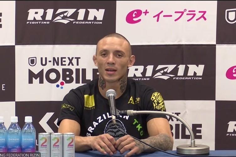 【RIZIN】グスタボが2度目の王座挑戦に並々ならぬ意欲「何度転んでも何度でも自分は立ち上がる」「RIZIN王者になるのは自分の夢、そして父の夢でもあった。そのために自分の全てを懸けて戦う」