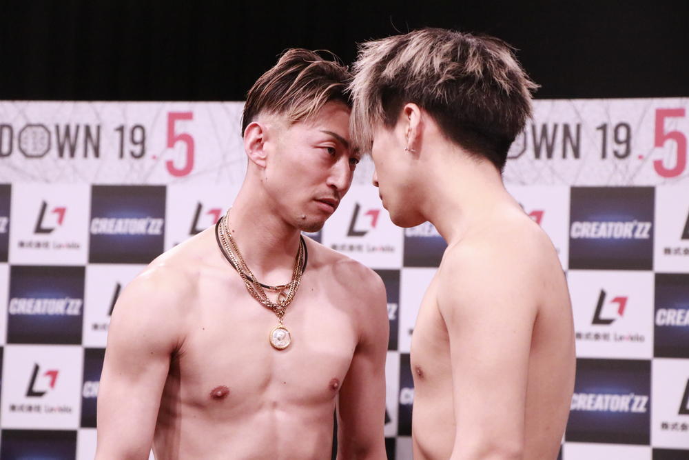 【BreakingDown】KINGカズの「負けてすぐタイトルマッチってふざけんじゃねえよ」の言葉に、野田蒼「明日の試合を見て、コイツじゃタイトルマッチおもんないなって思うなら、別にタイトル受けてくれんでもいい」