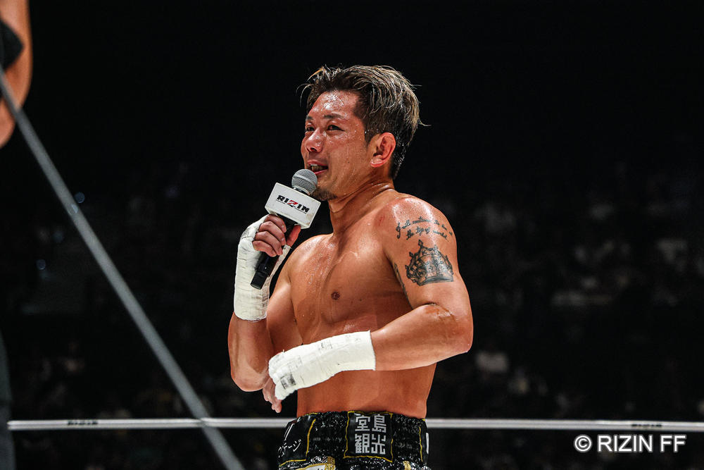 【RIZIN】皇治、朝倉未来に「お前が俺に打撃で勝てると言ったんやろ」とMIXルールを要求、9月大阪ドームでは「ロッタンとキックボクシングしたい」