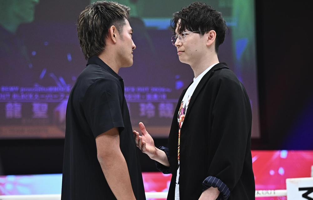 【KNOCK OUT】バチバチの火花散るにらみ合い、龍聖vs.小森玲哉で王座決定戦、小森は「何が起こるのかが分からないのが格闘技の面白いところ。全てを覆す」
