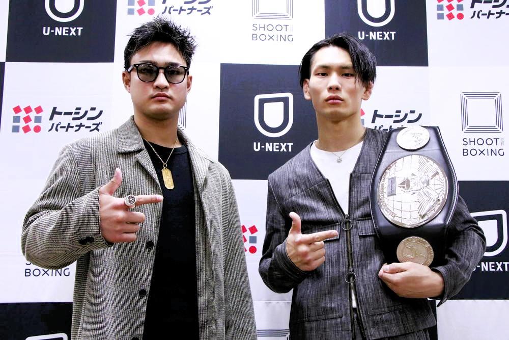 【シュートボクシング】イモト・ボルケーノvs.笠原弘希のタイトルマッチ再戦は前回と同じOFG&ヒジありルールに変更、両選手が記者会見で直訴
