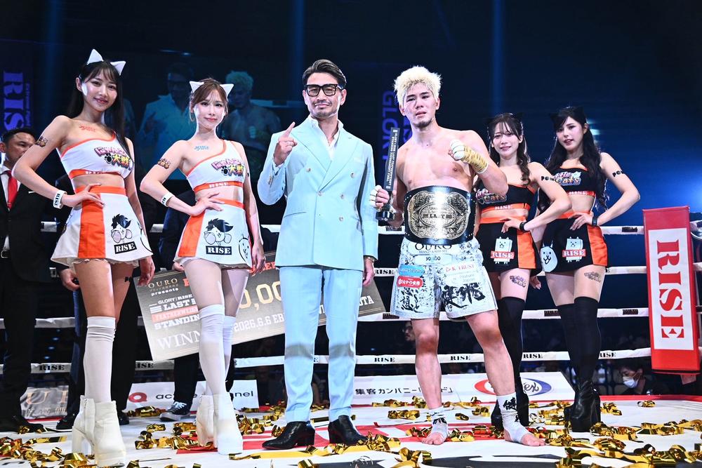 【RISE】原口健飛が日本人初のペットパノムルン超えを達成！4度目でリベンジ、LFS優勝。大﨑一貴が那須川龍心を延長戦で振り切る、RWS対抗戦はチャド･コリンズ勝利でRISEが全勝、メイソンが圧巻の秒殺KO、麻火佑太郎が先勝。安本晴翔は判定完勝、ペットパノムルンがトリンダーデを翻弄し決勝へ、原口健飛がYURAの強打を空転させる妙技で決勝進出！玖村将史が復活の秒殺KO