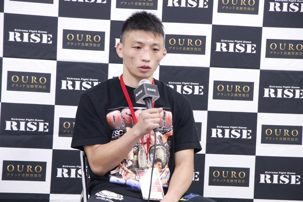 【RISE】那須川龍心に延長Rで勝利した大﨑一貴「1Rと2Rがどうついてるのかが自分ではあまり分からなかった」「延長はダウンでも良かったような攻撃も当てられた」