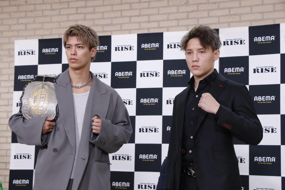 【RISE】大﨑一貴と那須川龍心が世界タイトル戦で再戦、白鳥大珠にYURAが挑戦、松本天志と塚本望夢が3度目の対戦＝トリプルタイトルマッチ