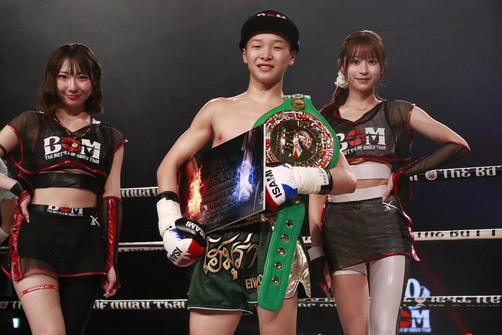 【BOM】名高、朝陽、竜哉、士門に続くエイワ第5の男・安部焰「どの試合よりも面白くて会場が盛り上がる試合をして、自分が絶対ベルトを獲る」その次は「ラジャ王座挑戦をアピール」