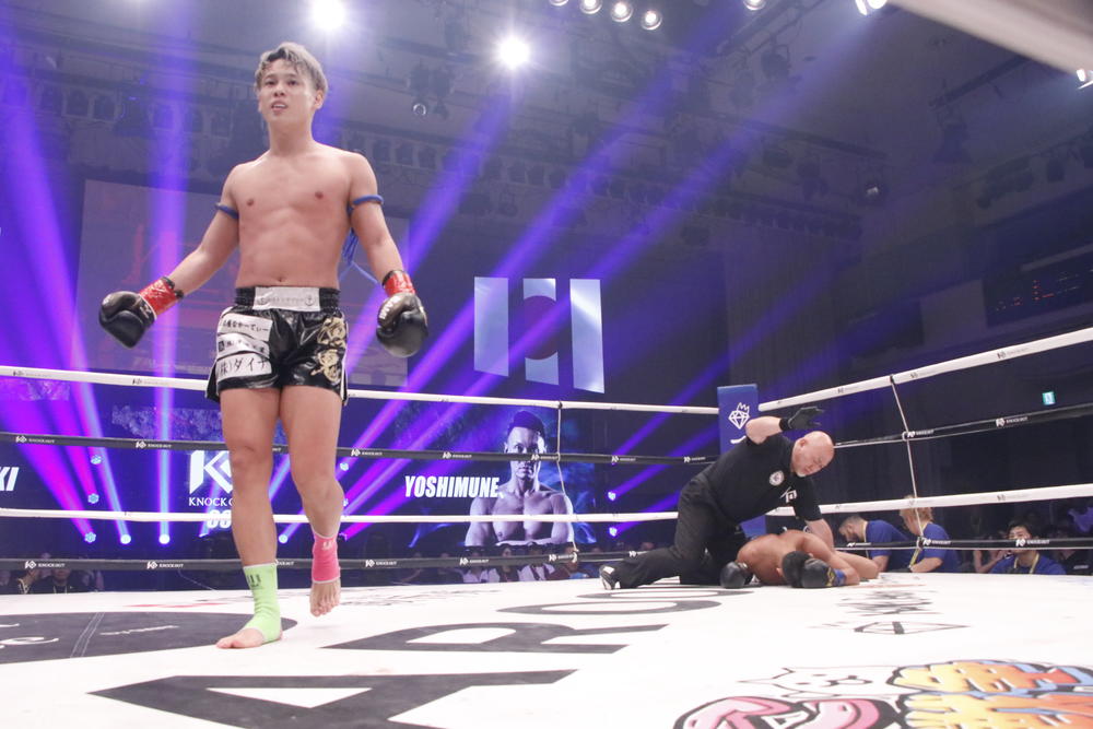 【KNOCK OUT】漁鬼が30秒KO圧勝、バズーカ巧樹がダウン奪い吉田凜汰朗の追撃振り切る、福田海斗が圧倒KOで新王者、壱がスプリット判定で乙津陸を振り切る、重森陽太が鮮やかハイキックKOで新王者に、渡部蕾が谷津晴之を流血TKO葬で初防衛、隼大が鮮やかなKO、大渕翼が熱戦制す、辻井和奏が初回KO勝ち