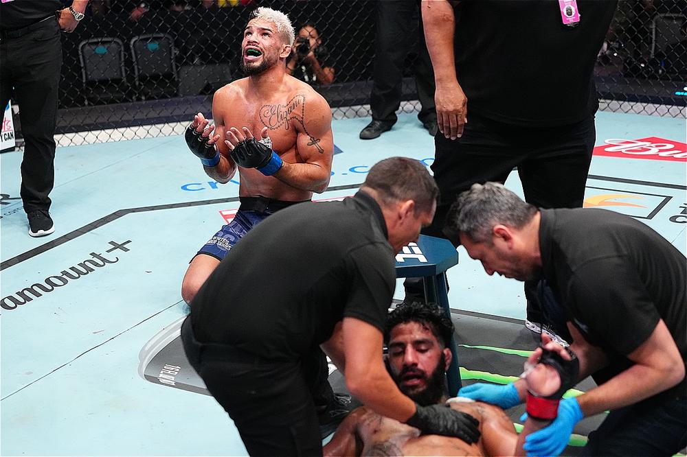 【DWCS】ブリトーがファジルを逆転の右フックKO! ミラーがロドリゲスをヴァンフルーで極める、ペレスが昨年の雪辱腫らすTKO勝ち、再挑戦対決はロレンツがアリーを右でKO。第1試合から激闘プーガがトランブリーに初黒星つける──再挑戦5名出場の第2週は「6名」が契約!=『Dana White's Contender Series 2026: Week 2』