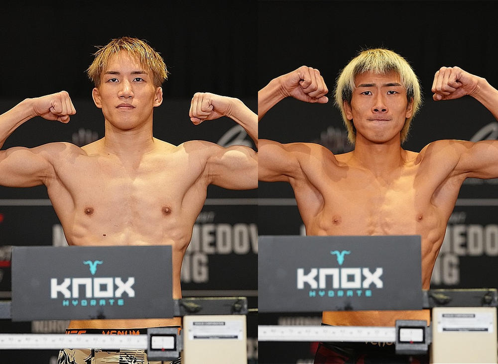 【UFC】バンタム級の朝倉海、フライ級の鶴屋怜ともに計量をクリア！＝8月29日（土）中国・上海