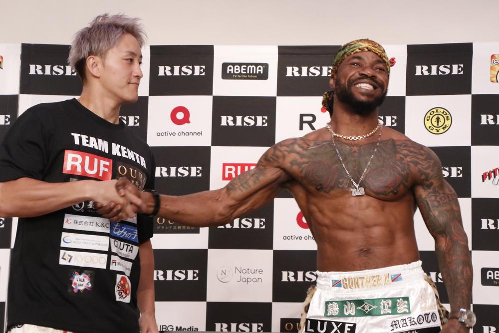 【RISE】22選手全員が計量一発パス、王座挑戦のグンター・カルンダは王者・南原健太を最後まで挑発。女子6選手も全員パス
