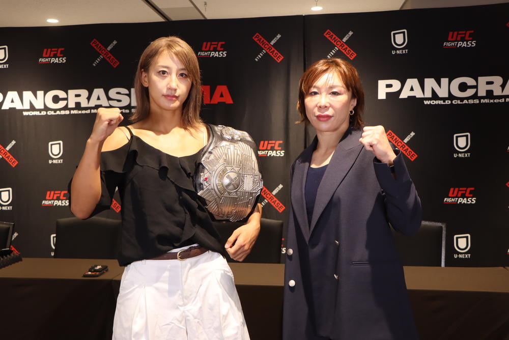 【PANCRASE】「引退試合」も“本気の試合”で。杉山しずか「“最後受けてくれるのはこの人しかいないな”って」×藤野恵実「『MMA50試合目』をしっかり勝ちに行きます」＝9月23日（水・祝）『PANCRASE 366』立川会見・全文