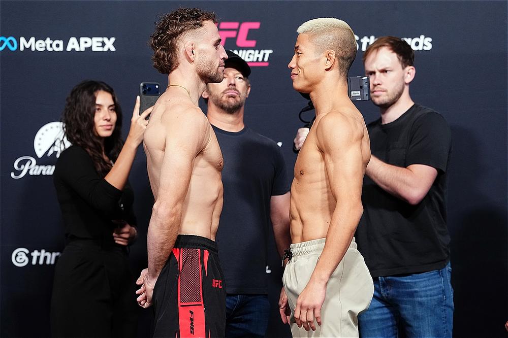 【UFC】バンタム級・中村倫也vs.ヒースタンド！ メインはロサスJr.vs.バルセロシュ、ドゥモンvs.ペレス、ドゥマスvs.ヘルナンデス、TUF 34バンタム級＆女子ストロー級決勝。ヴィエイラが組み勝ち、ブレナー、ジャクソンがKO勝利＝速報中