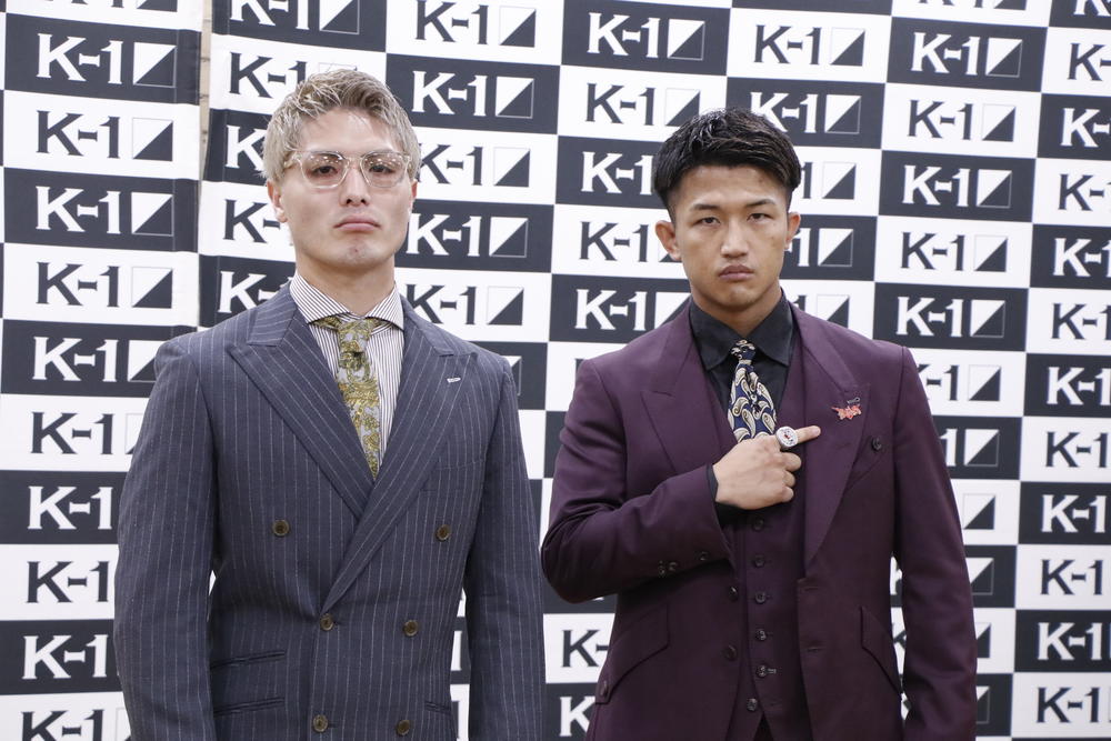 【K-1】里見柚己と朝久裕貴が再戦「今見られるK-1の一番面白い試合になる」（里見）「もちろんKOで勝つ。神様の試練に打ち勝ちたい」（朝久）