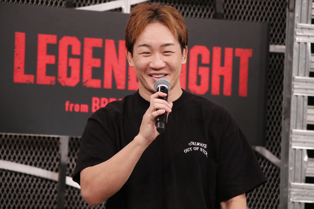 【BreakingDown】朝倉未来が終始笑顔、ジョークも飛ばすなど新イベント『LEGEND FIGHT』会見は和やかな雰囲気に。注目選手は「ウチの運転手」